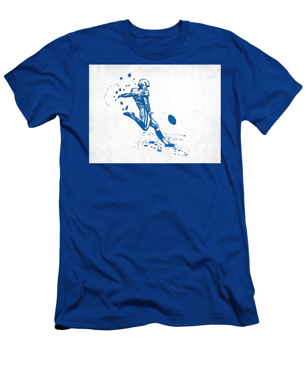 1 American Football Kicker NFL Player Kicking the Ball Jesp Art and Decor T-Shirt
