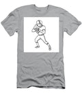 1 American Football Player Cartoon Black and White Aloysius Patrimonio T-Shirt