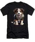 1 American Football Puppy Touchdown Quarterback Linebacker Dog Heidi Joyce T-Shirt