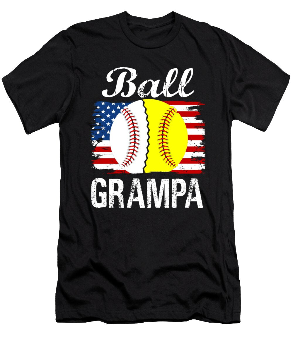 1 Ball Grampa Baseball Softball Dhbubble T-Shirt