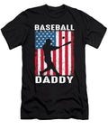 1 Baseball Daddy USA Flag Catcher Fathers Day Dhbubble T-Shirt