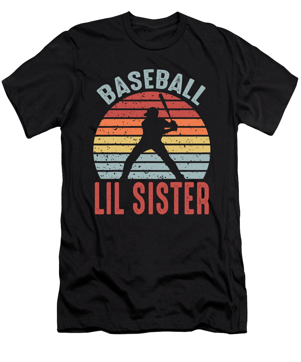 1 Baseball Lil Sister Fathers Day Dhbubble T-Shirt