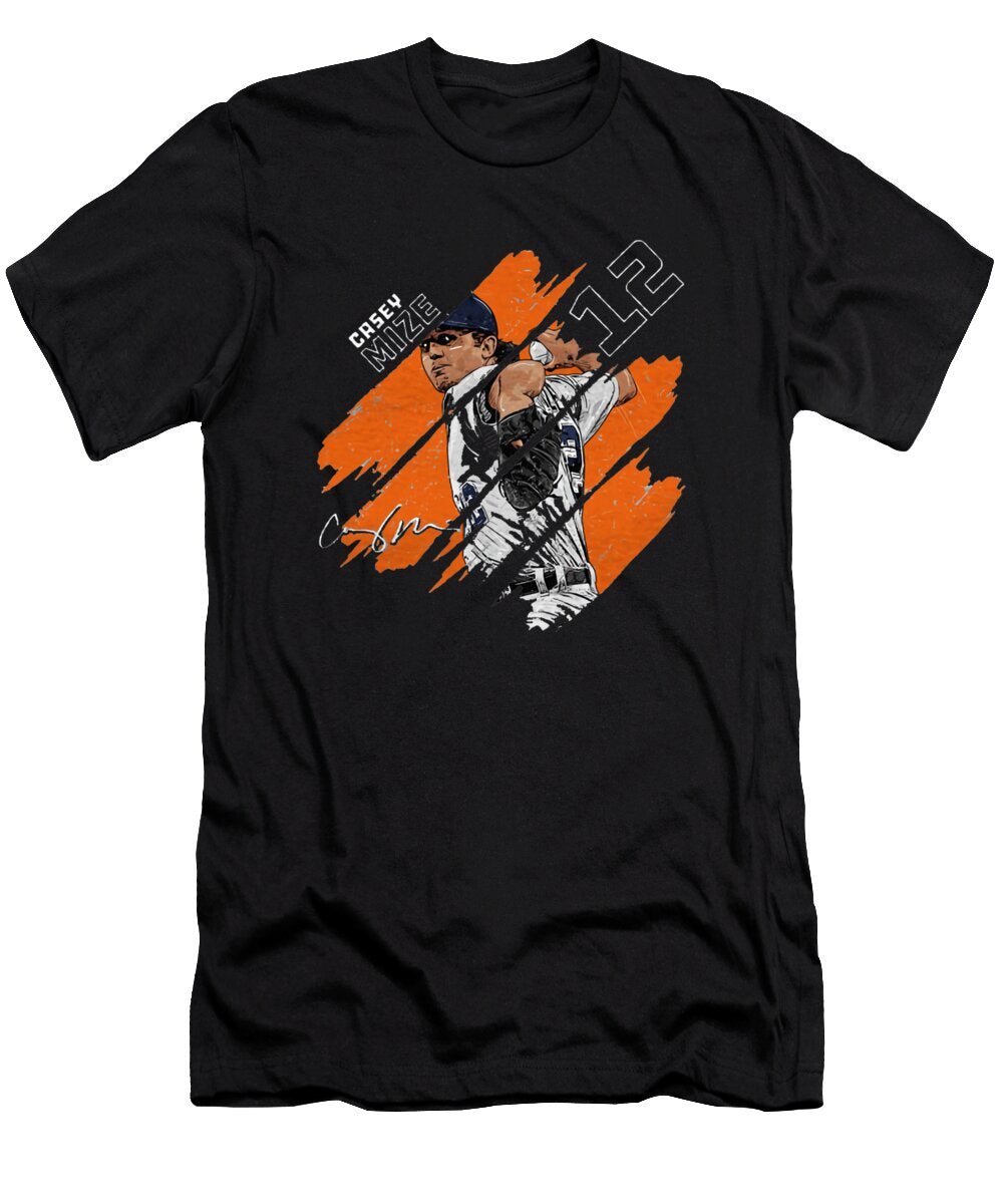 1 Casey Mize Stripes Kelvin Kent T-Shirt