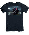 1 Chicago Bears Helmet in the Rain Kevin Walker and Pixel Reverie T-Shirt