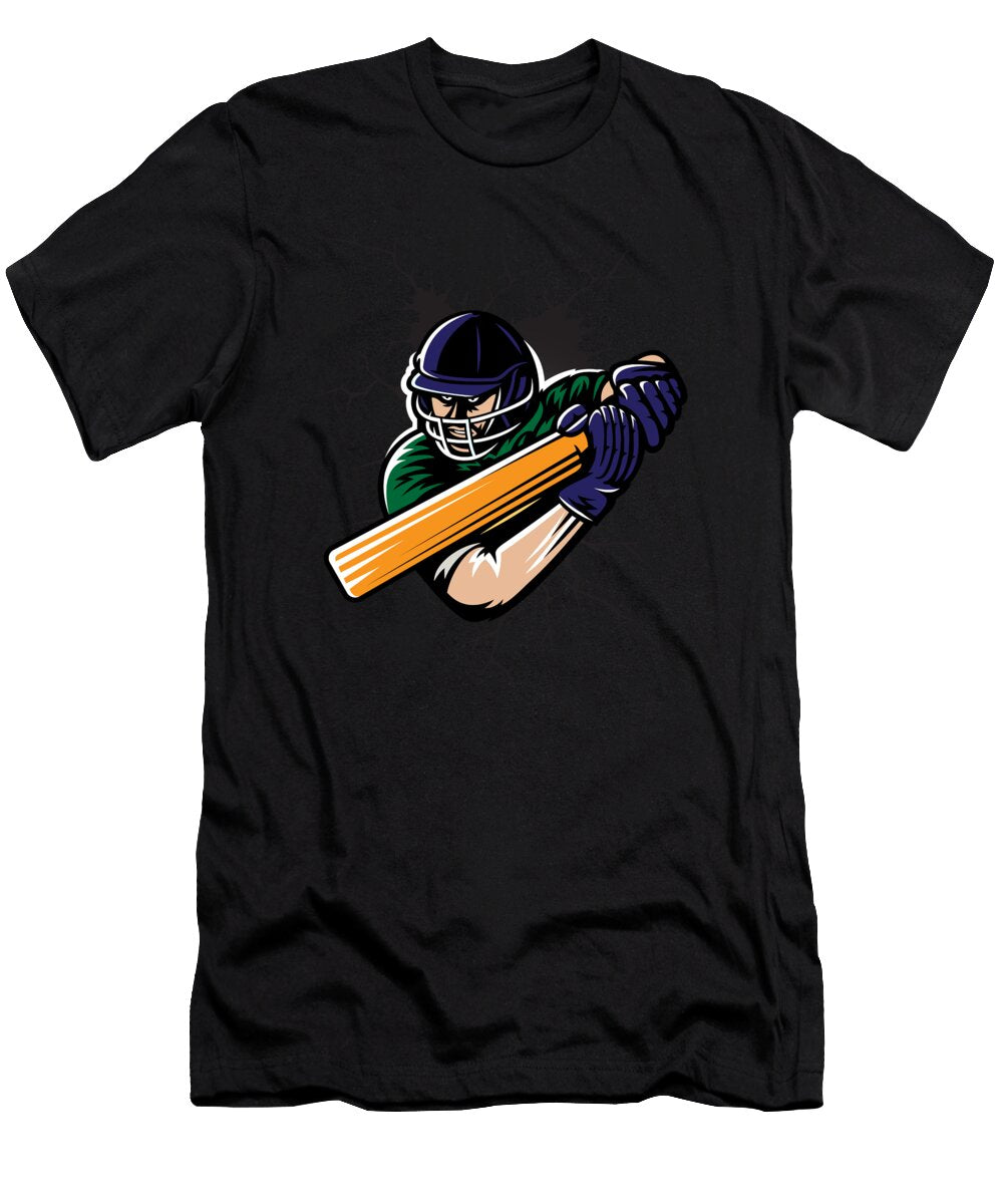 1 Crickedesign for Boys and Men Cricketer Inside Cricketers Batsman Bowler Wicket Keeper and Fans Alike Martin Hicks T-Shirt