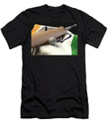 1 Cricket Ball Bat and India Flag Allan Swart T-Shirt