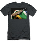 1 Cricket Ball Bat and South Africa Flag Allan Swart T-Shirt