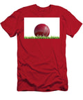 1 Cricket Ball Resting on Grass Allan Swart T-Shirt