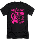 1 Dig for a Cure Volleyball Pink Ribbon Breast Natalie Lidford T-Shirt