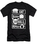 1 Eat Sleep Baseball Repeat Home Run Strike Batter Mister T-Shirt