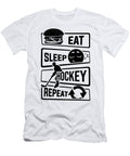 1 Eat Sleep Hockey Repeat Ice Sport Puck Winter Mister T-Shirt