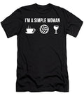 1 Funny Volleyball Athlete Sports Simple Man Lukas Davis T-Shirt