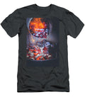 1 Glowing Charcoal From a Chimney Starter Being Poured Into a Barbecue Eising Studio T-Shirt