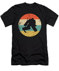 1 Hockey Vintage Retro Hockey Goalie Circle Icon Kevin Garbes T-Shirt
