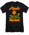 1 Ice Hockey Fan Gift Puck the Halls with Lots of Slapshots Ice Hockey Humor Kanig Designs T-Shirt