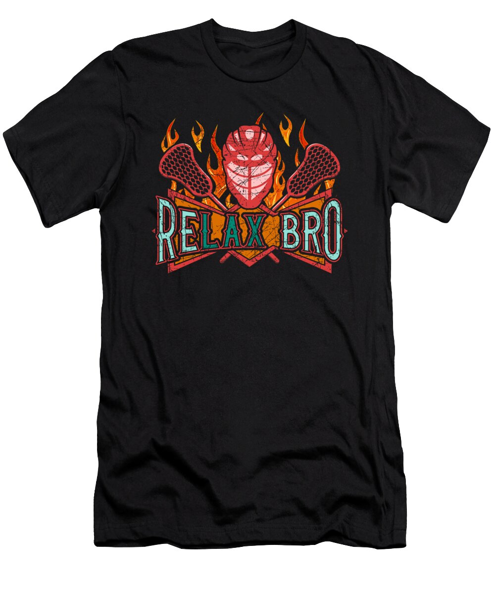 1 Lax Player Relax Lacrosse Player Kanig Designs T-Shirt