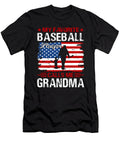 1 My Favorite Baseball Catcher Calls Me Grandma Baseball USA Flag Dhbubble T-Shirt