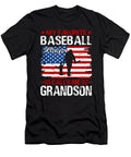 1 My Favorite Baseball Catcher Calls Me Grandson Baseball USA Flag Dhbubble T-Shirt