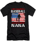 1 My Favorite Baseball Catcher Calls Me Nana Baseball USA Flag Dhbubble T-Shirt