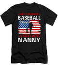 1 My Favorite Baseball Catcher Calls Me Nanny Baseball USA Flag Dhbubble T-Shirt