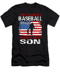 1 My Favorite Baseball Catcher Calls Me Son Baseball USA Flag Dhbubble T-Shirt