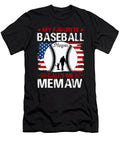 1 My Favorite Baseball Player Calls Me Memaw Baseball USA Flag Dhbubble T-Shirt
