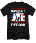 1 My Favorite Baseball Player Calls Me Pepaw Baseball USA Flag Dhbubble T-Shirt