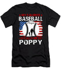 1 My Favorite Baseball Player Calls Me Poppy Baseball USA Flag Dhbubble T-Shirt