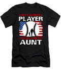 1 My Favorite Player Calls Me Aunt Baseball USA Flag Dhbubble T-Shirt