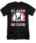 1 My Favorite Player Calls Me Big Cousin Baseball USA Flag Dhbubble T-Shirt