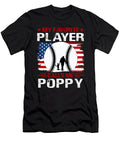 1 My Favorite Player Calls Me Poppy Baseball USA Flag Dhbubble T-Shirt