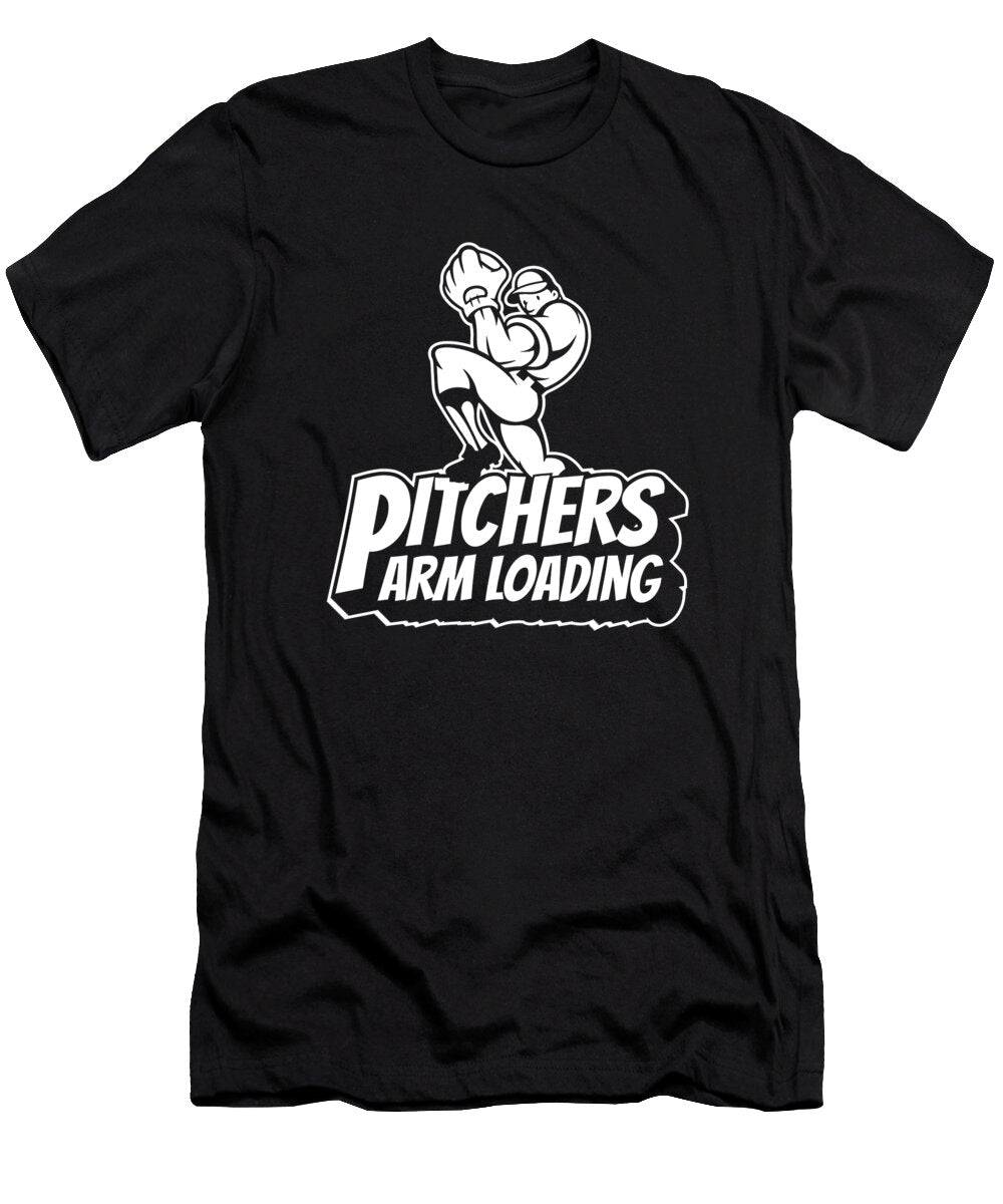 1 Softball Batter Catcher Softball Pitcher Crazy Squirrel T-Shirt