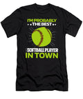 1 Softball Batter Pitcher Catcher Softball Crazy Squirrel T-Shirt