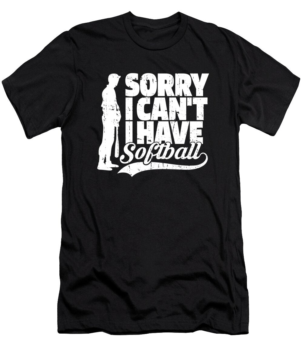 1 Softball Pitcher Catcher Batter Softball Crazy Squirrel T-Shirt