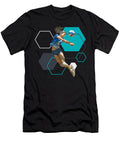 1 Volleyball Player Bump Action Dynamic Bump on Geometric Background Dream Stuff T-Shirt