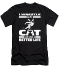 1 Wrestler Cat Wrestle Wrestling Crazy Squirrel T-Shirt