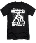 1 Wrestling Girl Wrestle Wrestler Crazy Squirrel T-Shirt