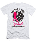 11 Dig for Cure Ribbon Volleyball Breast Cancer Natalie Lidford T-Shirt