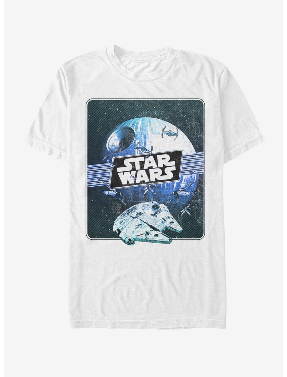 Star Wars Death Star and Millennium Falcon T-Shirt