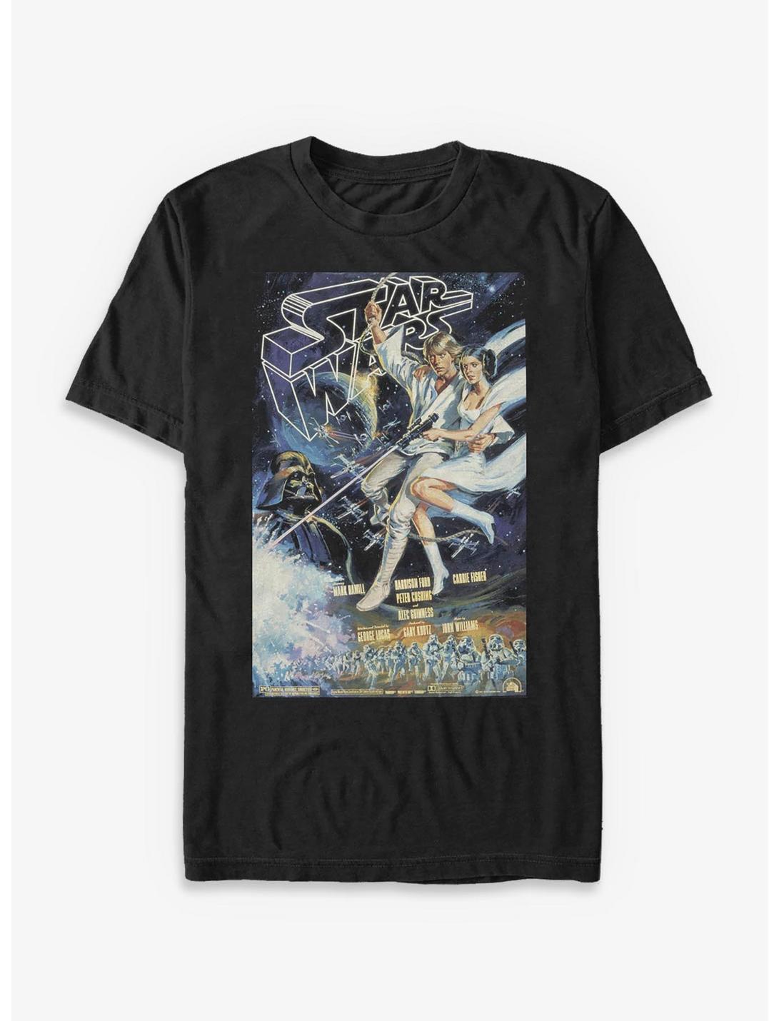 Star Wars Episode IV A New Hope Vintage Poster T-Shirt
