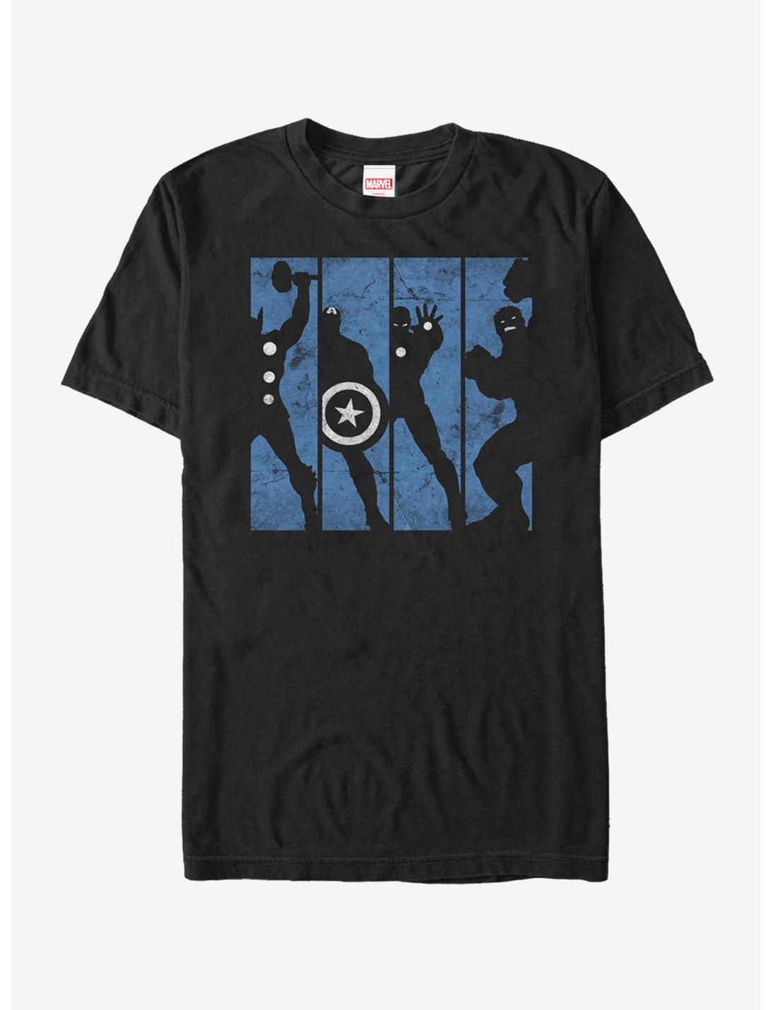 Marvel Avengers Silhouette Panels T-Shirt