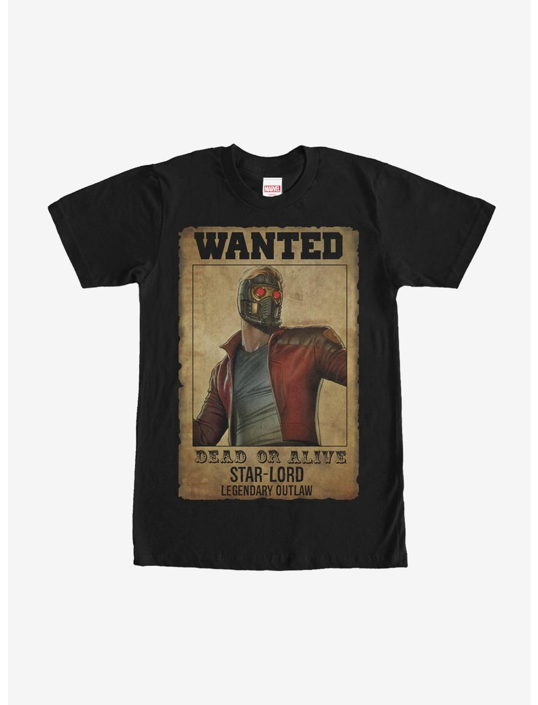 Marvel Guardians of the Galaxy Star-Lord Wanted Poster T-Shirt