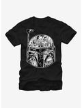 Star Wars Boba Fett Helmet Movie Scenes T-Shirt