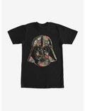 Star Wars Tropical Print Darth Vader Helmet T-Shirt