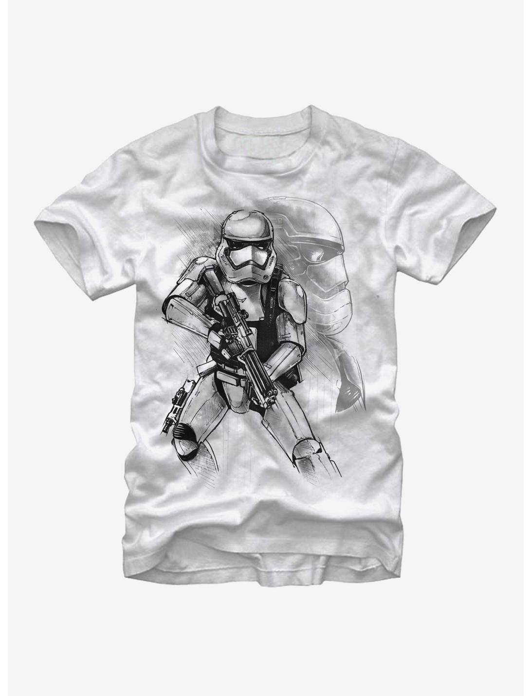 Star Wars First Order Stormtrooper Sketch T-Shirt