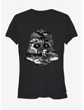 Star Wars Darth Vader Camo Girls T-Shirt