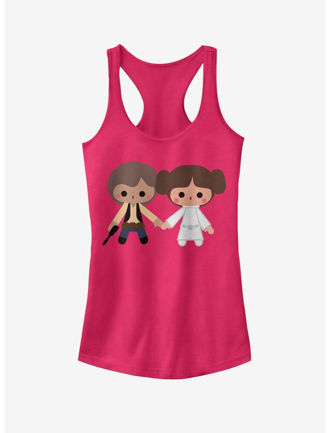 Star Wars Cute Cartoon Kawaii Han Leia Love Girls Tank