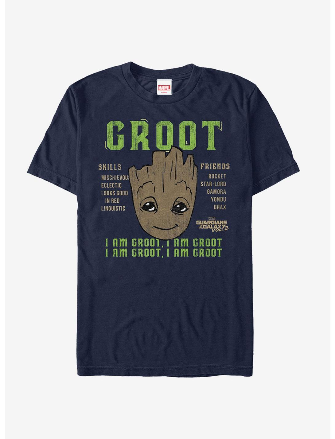 Marvel Guardians of the Galaxy Vol. 2 Groot Skills T-Shirt