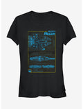 Star Wars Millennium Falcon Blueprint Girls T-Shirt