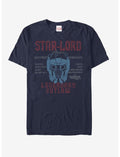 Marvel Guardians of the Galaxy Vol. 2 Star-Lord List T-Shirt